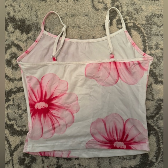 Extra small flower cropped tank top - Picture 2 of 2
